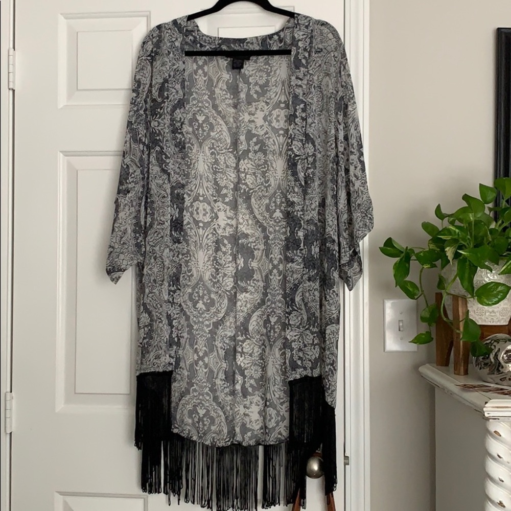 black and white tunic